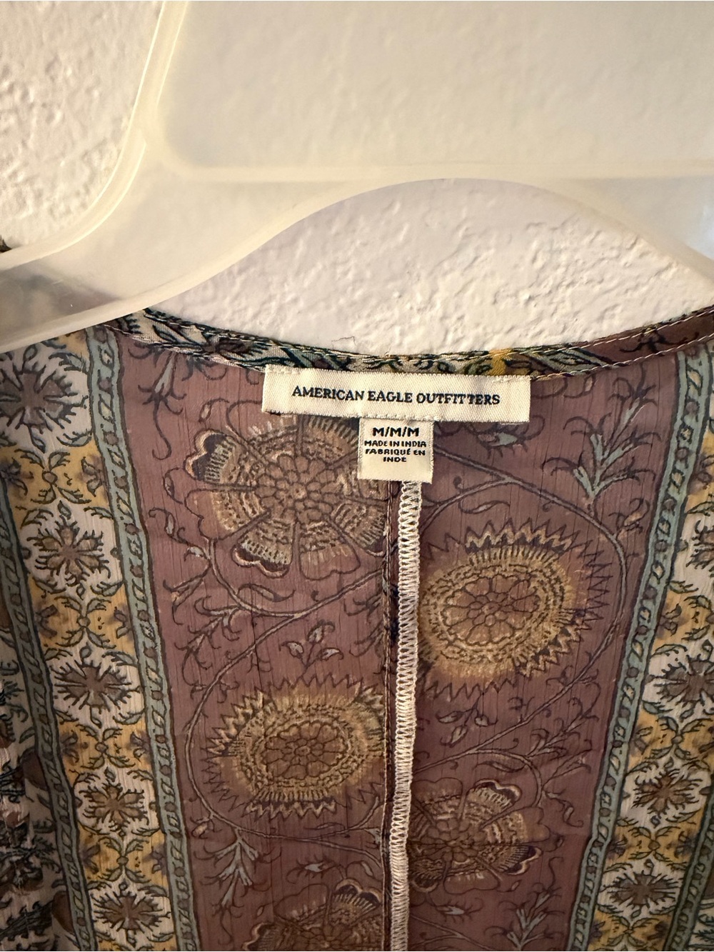 American Eagle Outfitters Mauve Floral Boho Kimono - Picture 2 of 3